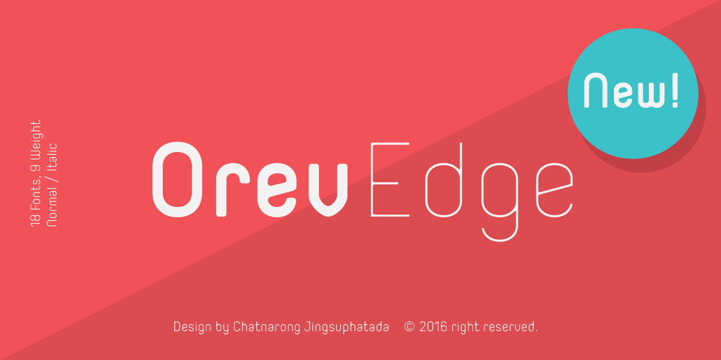Orev Edge Font preview